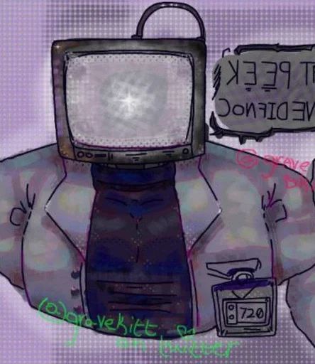 Эмодзи scientist tv man / skibidi toilet