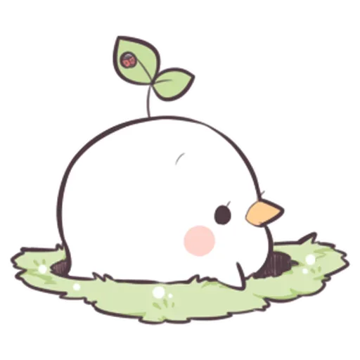 Эмодзи Птичка проросток