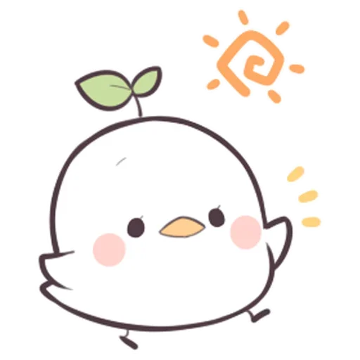 Эмодзи Птичка проросток