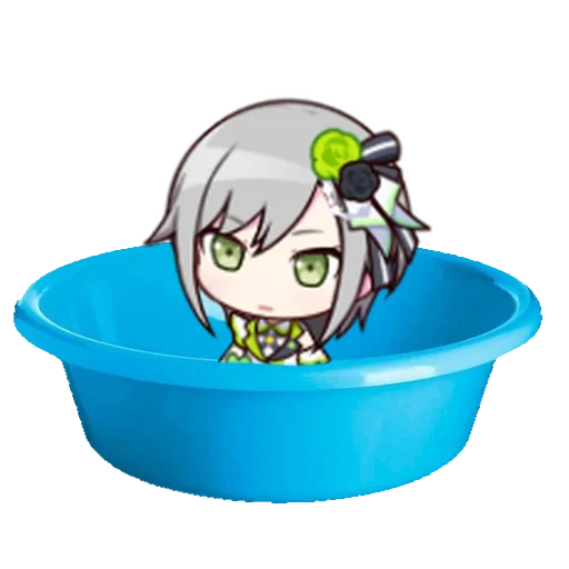 Эмодзи секай на дне тазика