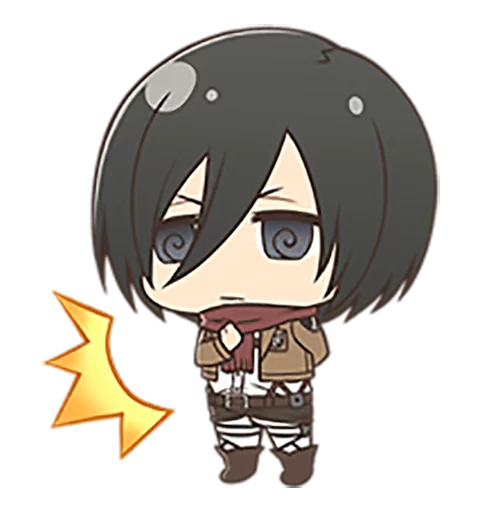 Эмодзи shingeki no kyojin chibi