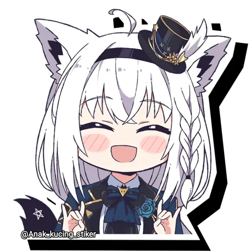 Эмодзи Shirakami Fubuki