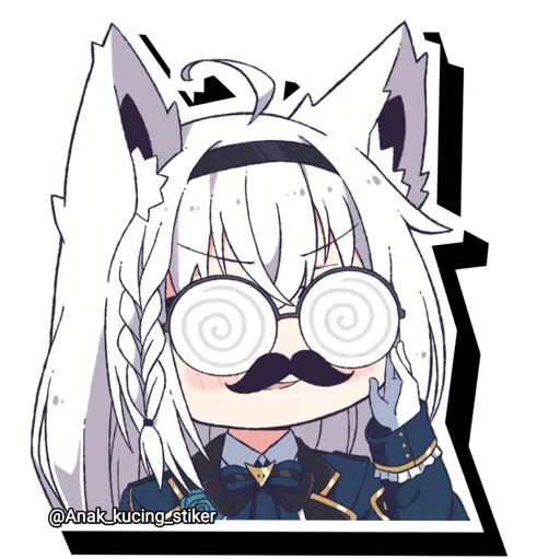 Эмодзи Shirakami Fubuki