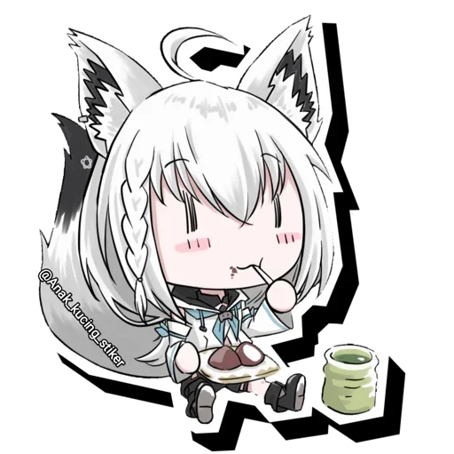 Эмодзи Shirakami Fubuki