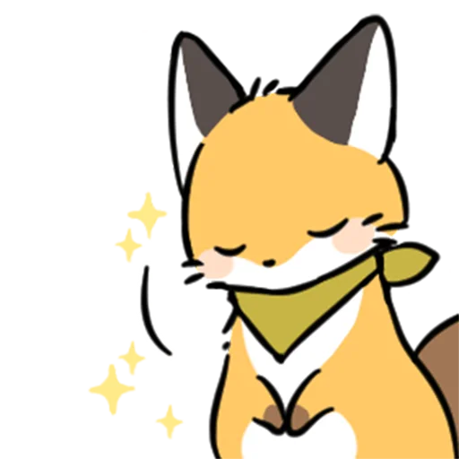Эмодзи short-legged fox v.2 //