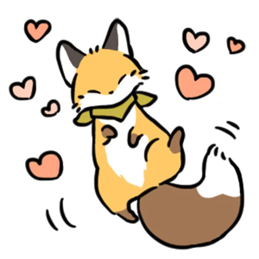 Эмодзи short-legged fox v.2 //