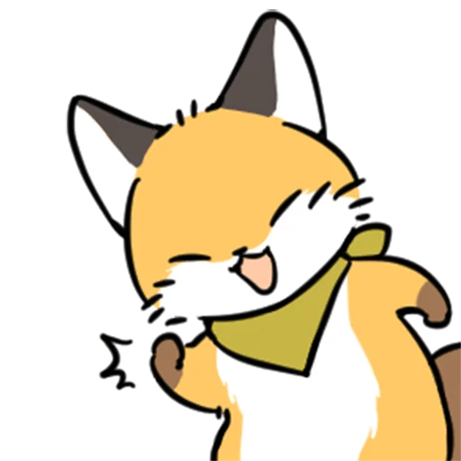 Эмодзи short-legged fox v.2 //
