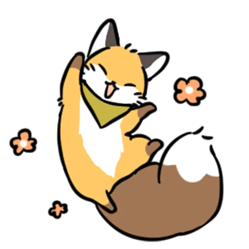 Эмодзи short-legged fox v.2 //