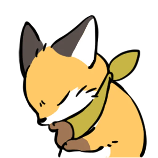 Эмодзи short-legged fox v.2 //