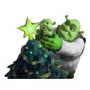 Эмодзи Шрек новый год