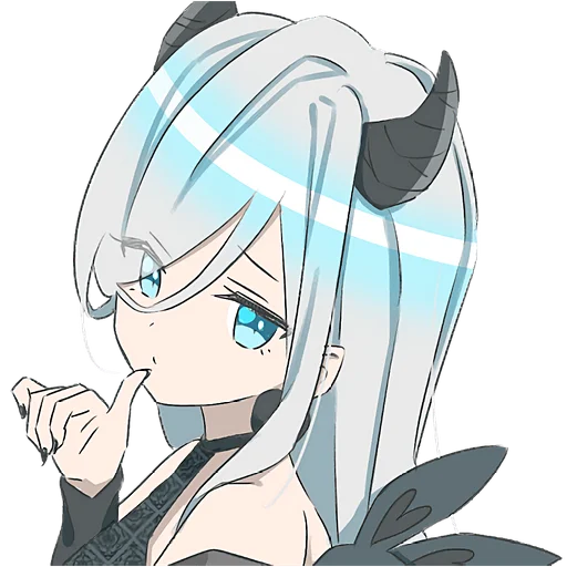 Эмодзи Серебряная дьяволица