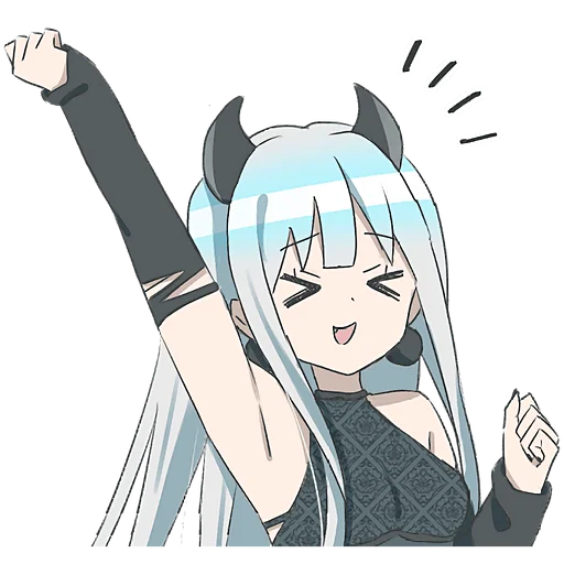 Эмодзи Серебряная дьяволица