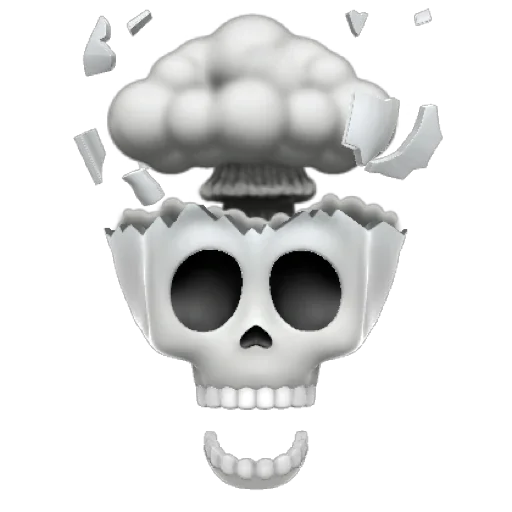 Эмодзи SKULL MEMOJI