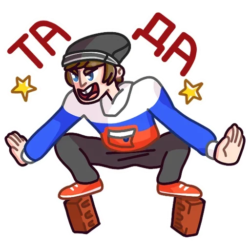 Эмодзи Славик в толстовке