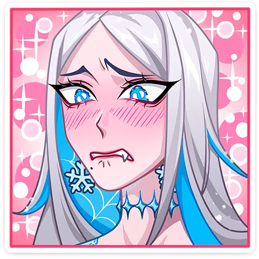 Эмодзи Снежная Карина без надписей