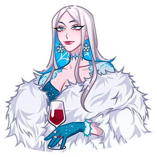 Эмодзи Снежная Карина без надписей