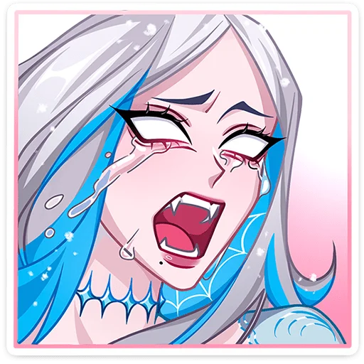 Эмодзи Снежная Карина без надписей