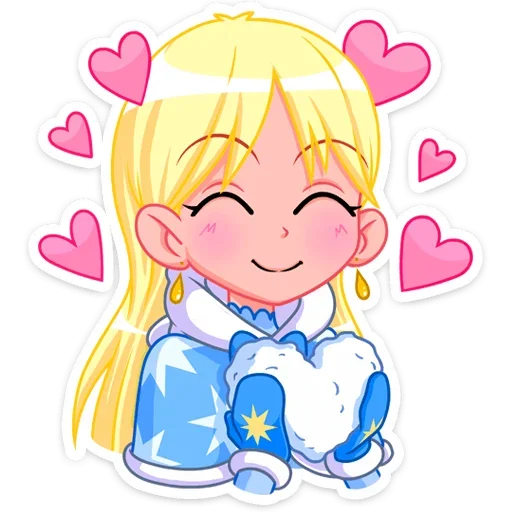 Эмодзи Снегурка