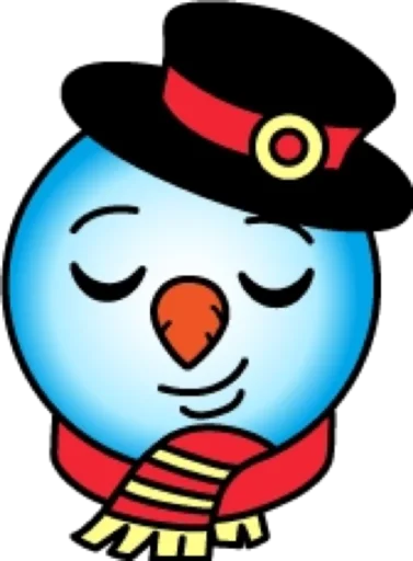 Эмодзи Снеговик