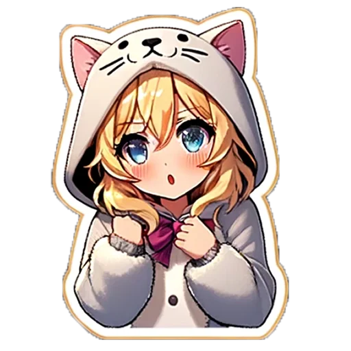 Эмодзи Snow Peach Kitty