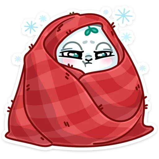 Эмодзи Снежный Листочек