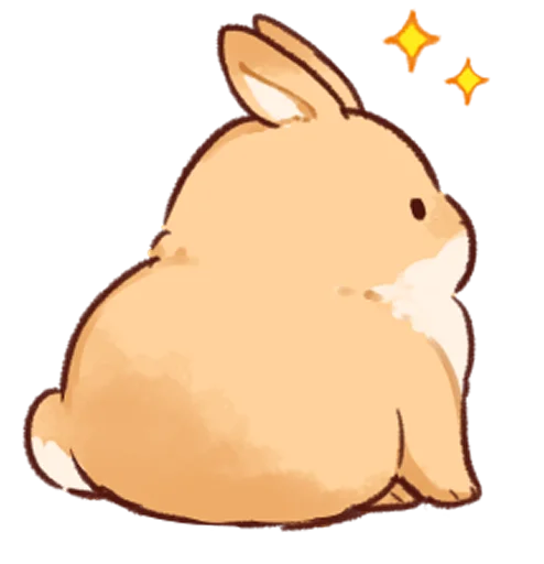 Эмодзи Soft and cute rabbits