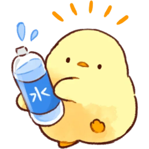 Эмодзи Soft and Cute Chicks Summer