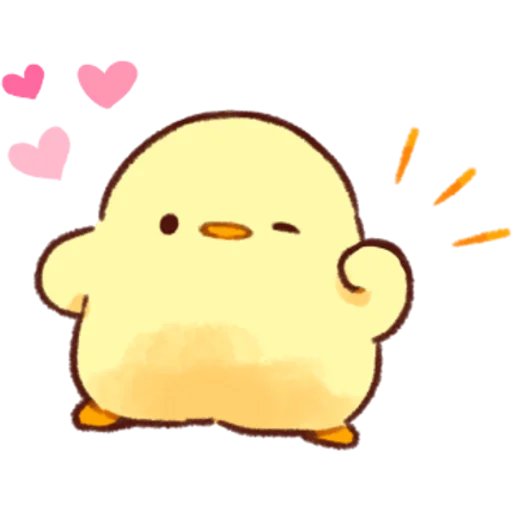 Эмодзи Soft and Cute Chicks Love