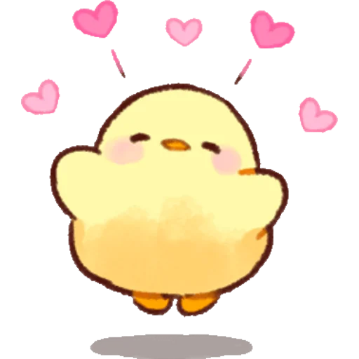 Эмодзи Soft and Cute Chicks Love
