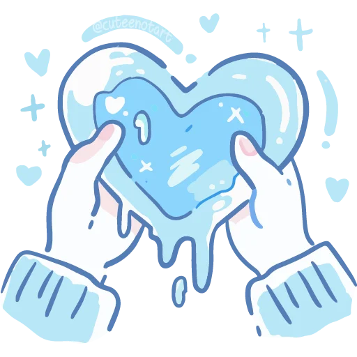 Эмодзи голубой шепот