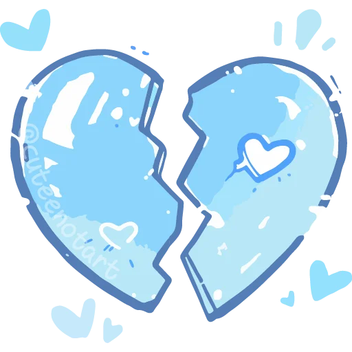 Эмодзи голубой шепот