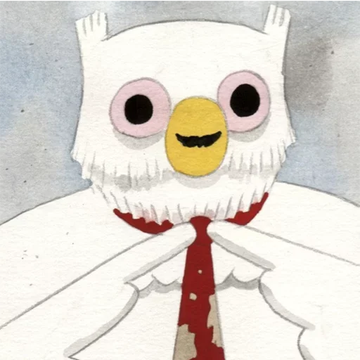 Эмодзи Сова алкоголик