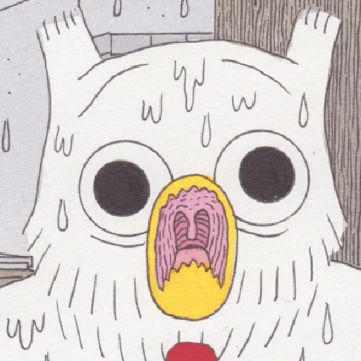 Эмодзи Сова алкоголик