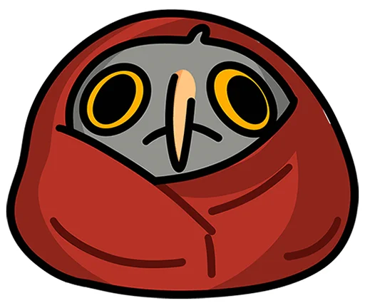 Эмодзи Сова Вова без надписей