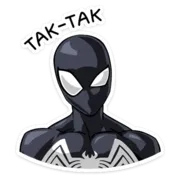 Эмодзи Человек-Паук. Костюм Симбиот