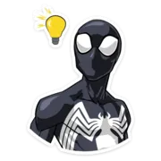 Эмодзи Человек-Паук. Костюм Симбиот