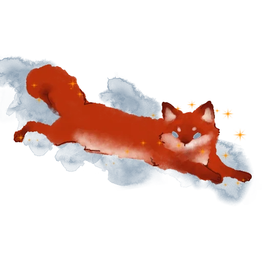 Эмодзи кот и лис