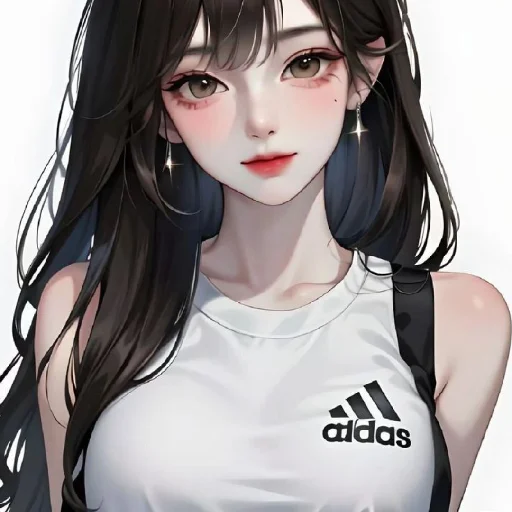 Эмодзи Black (anime chan)