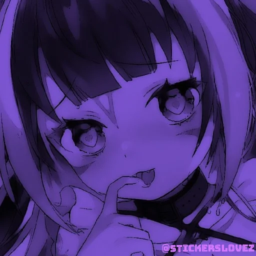Эмодзи Violet (anime chan)