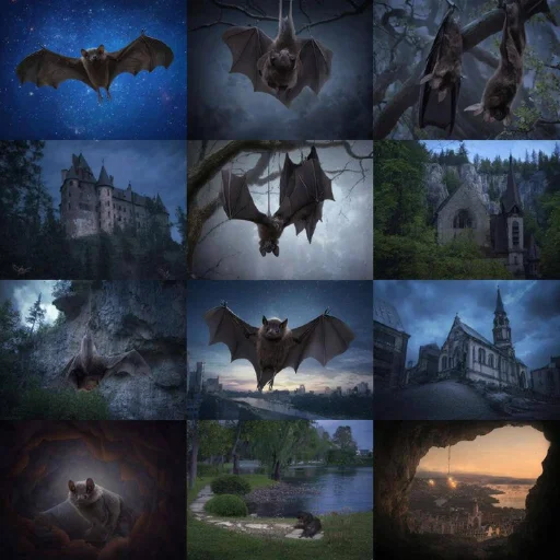 Эмодзи Летучие мыши