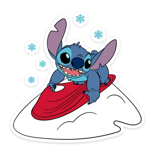 Эмодзи Стич и Новый год