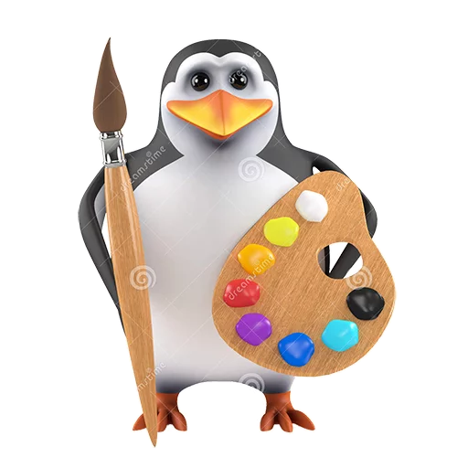 Эмодзи Dank 3d stock penguins