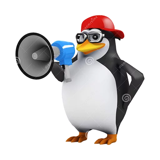 Эмодзи Dank 3d stock penguins
