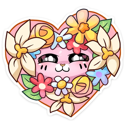 Эмодзи Клубничная Ванилька без текста