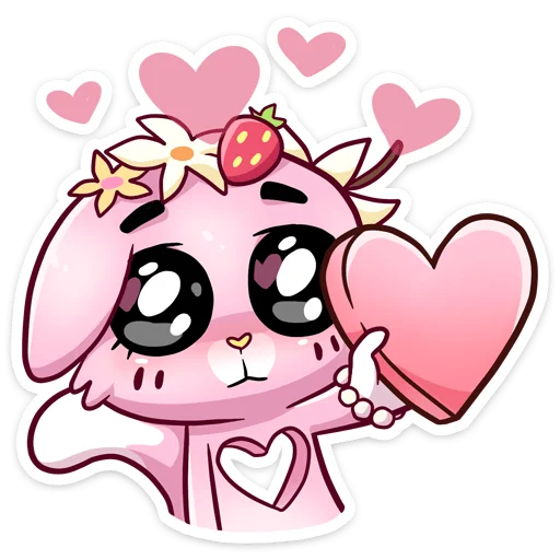 Эмодзи Клубничная Ванилька