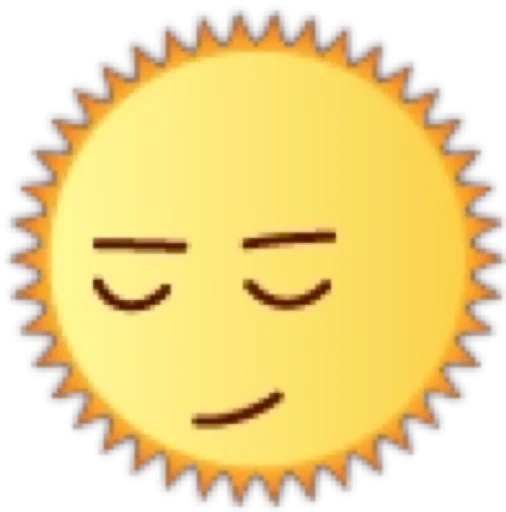 Эмодзи Солнце