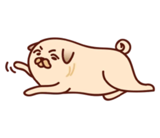 Эмодзи Sundae the Pug