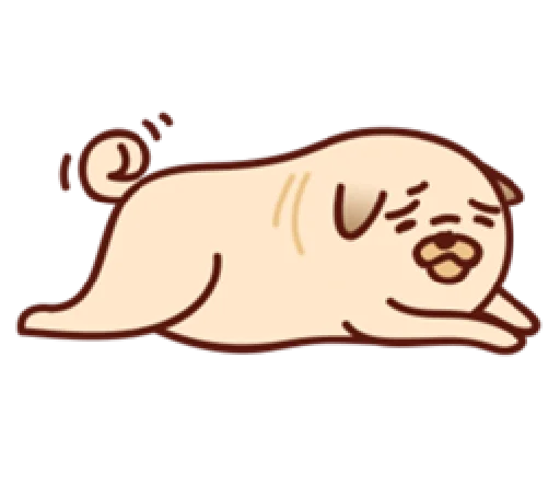 Эмодзи Sundae the Pug