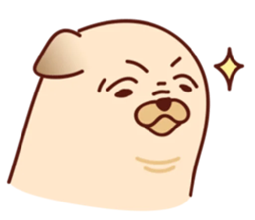 Эмодзи Sundae the Pug