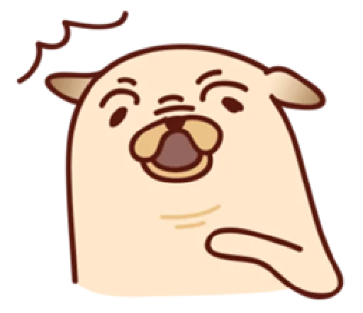 Эмодзи Sundae the Pug